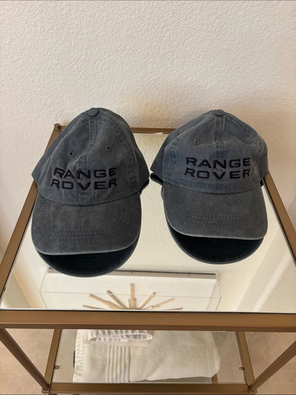 2 Range RoverWashed Black Baseball Caps